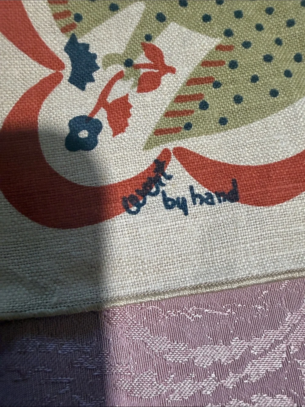 Vintage placemats rare Robert Darr Wert By Hand ~ Eagle ~ Americana 1960's linen